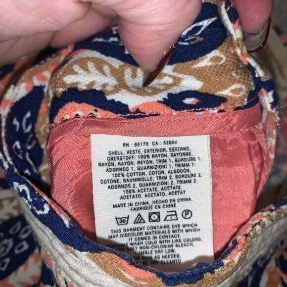 Pilcro and the Letterpress Anthropologie Paz Ikat Boho Drawstring Joggers Sz 27 - Picture 9 of 10